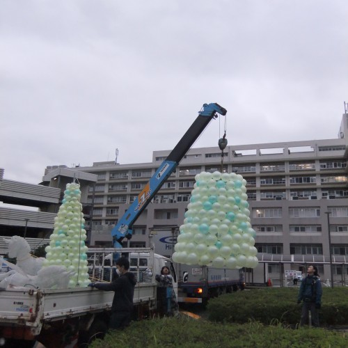 鳥大医学部様　外部設置の様子③